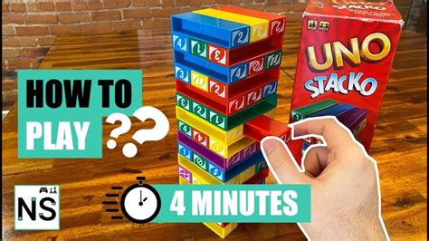 how to play stacko|How to Play Uno Stacko in 4 minutes (Jenga + Uno).